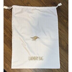 Disney Cruise Line Embroidered Laundry Bag CONCIERGE Gold Mickey Mouse Ears